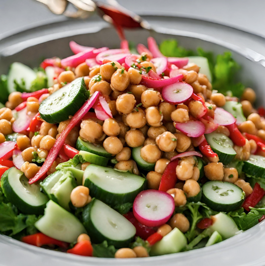 Coronation Chickpea Salad from The Steel Spoon