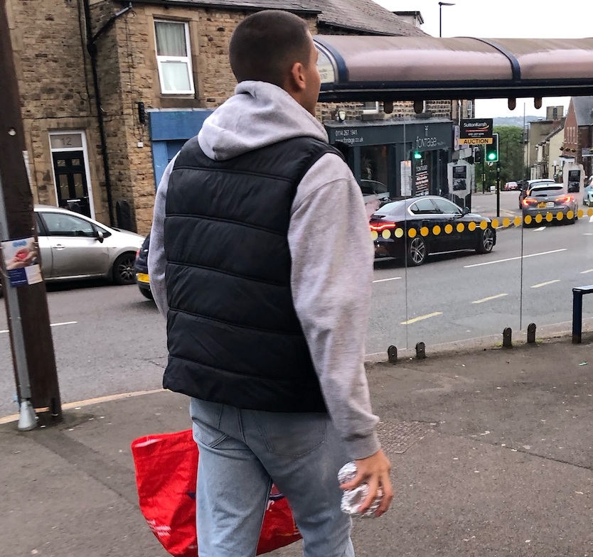 Dylan McConnachie-Pace feeding the homeless in Sheffield
